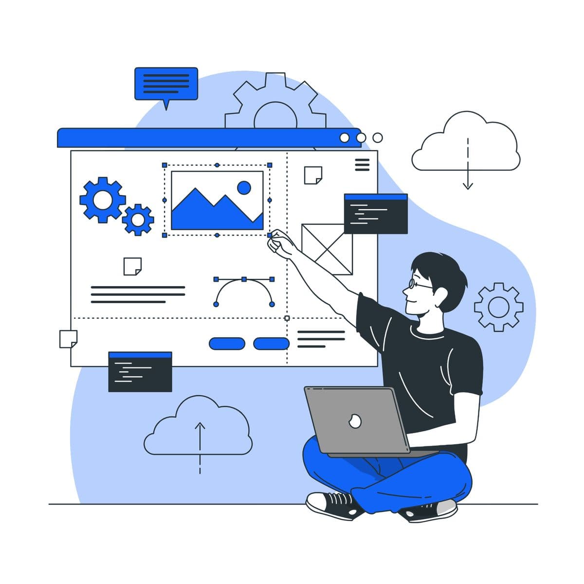 Developer working on innovative solutions